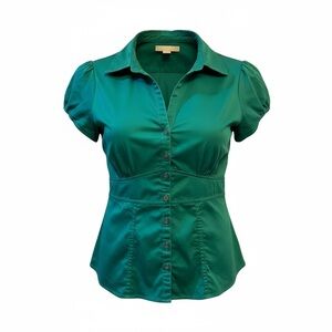 Banana Republic Emerald Button-Down Shirt